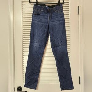 Democracy - "Ab"solution" Blue Jeans With Pockets & Elastic Waist